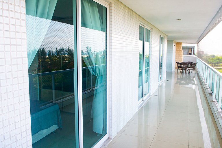 Apartamento Alto Luxo com 4 quartos em prédio de frente p/Ma