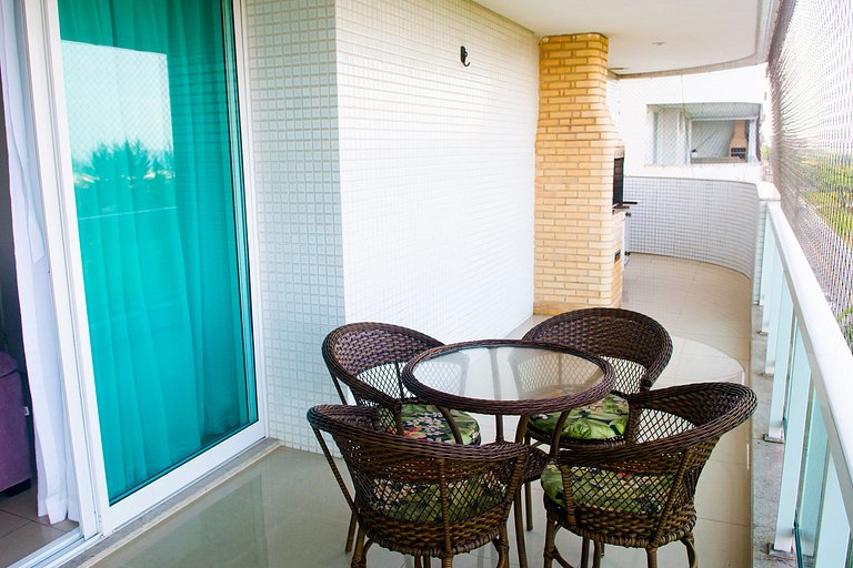 Apartamento Alto Luxo com 4 quartos em prédio de frente p/Ma