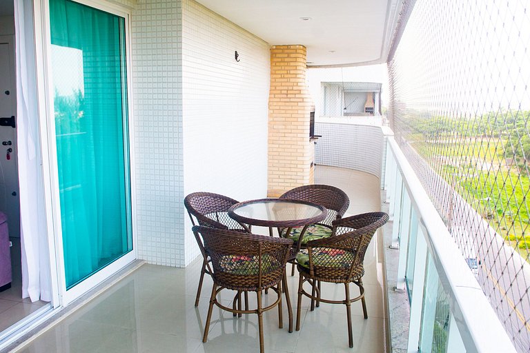Apartamento Alto Luxo com 4 quartos em prédio de frente p/Ma