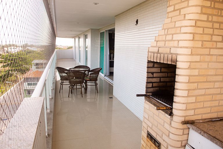 Apartamento Alto Luxo com 4 quartos em prédio de frente p/Ma