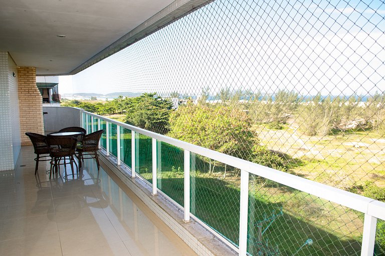 Apartamento Alto Luxo com 4 quartos em prédio de frente p/Ma