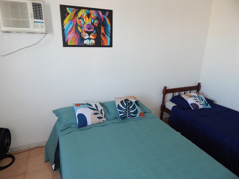 5 min a pé da Praia do Forte - Cobertura Duplex com Terraço