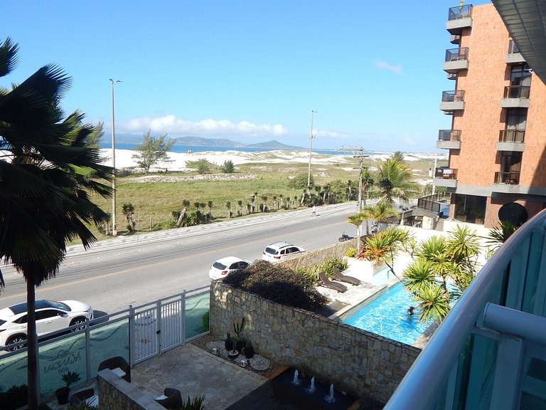 Vista incrível para o mar - apto 2 quartos com área de lazer