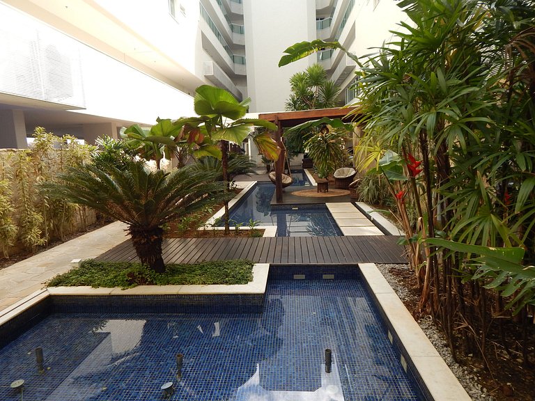 Vista incrível para o mar - apto 2 quartos com área de lazer