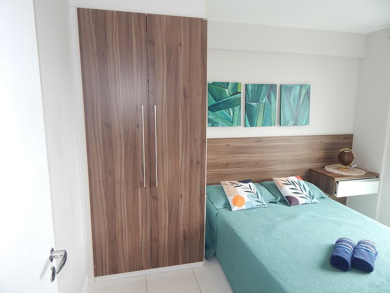 Vista incrível para o mar - apto 2 quartos com área de lazer