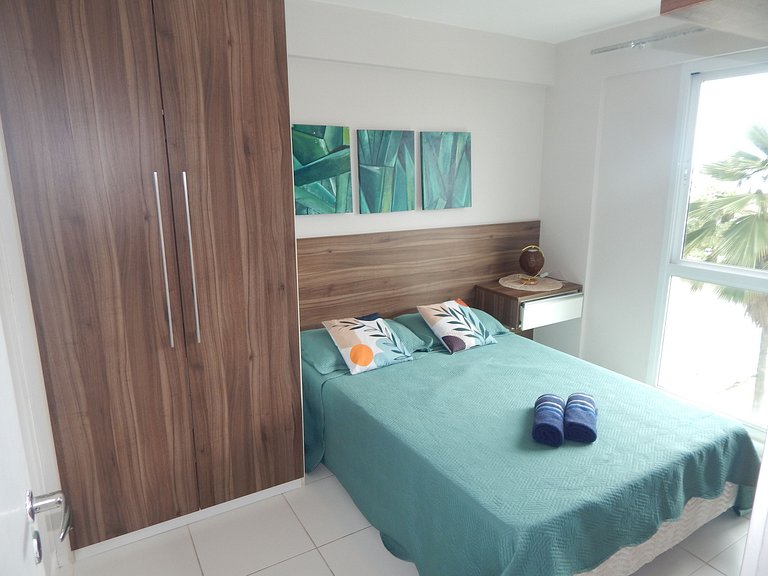 Vista incrível para o mar - apto 2 quartos com área de lazer