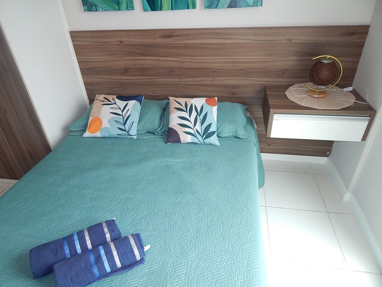 Vista incrível para o mar - apto 2 quartos com área de lazer