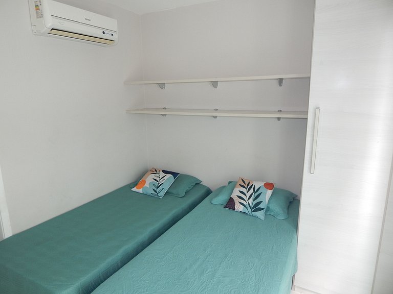 Vista incrível para o mar - apto 2 quartos com área de lazer