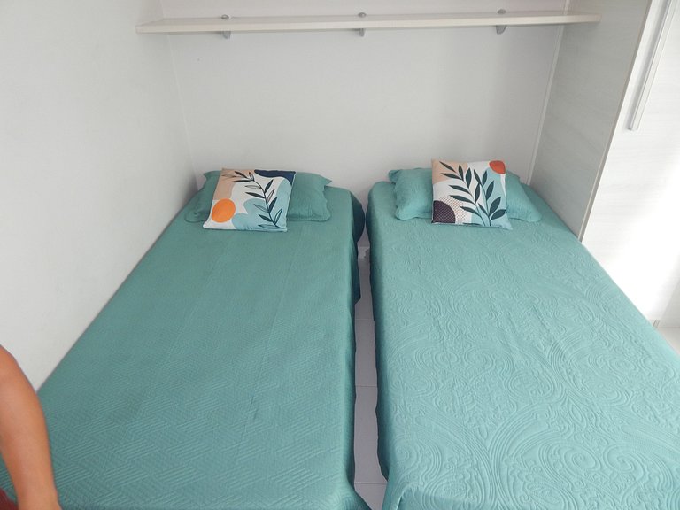 Vista incrível para o mar - apto 2 quartos com área de lazer