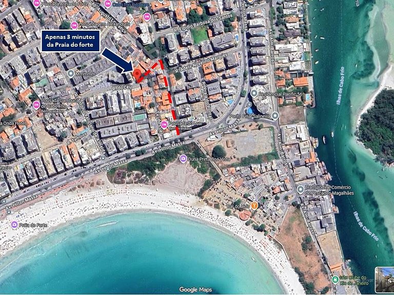Casarão a 3 minutos a pé da Praia do Forte