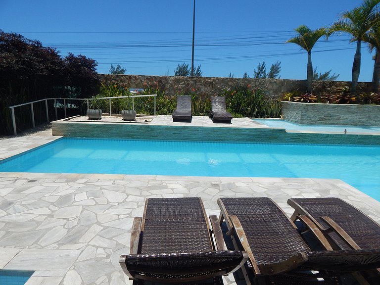 Vista incrível para o mar - apto 2 quartos com área de lazer
