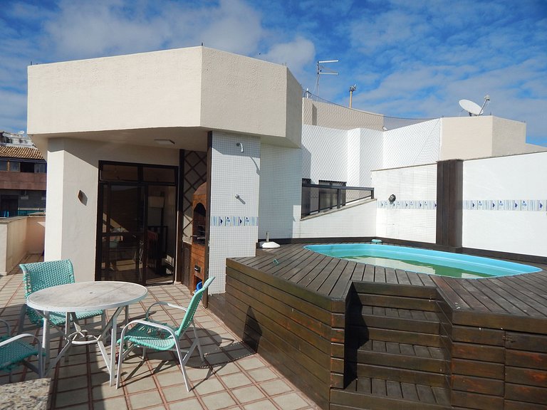 Cobertura com Piscina e Churrasqueira - 10 Pessoas