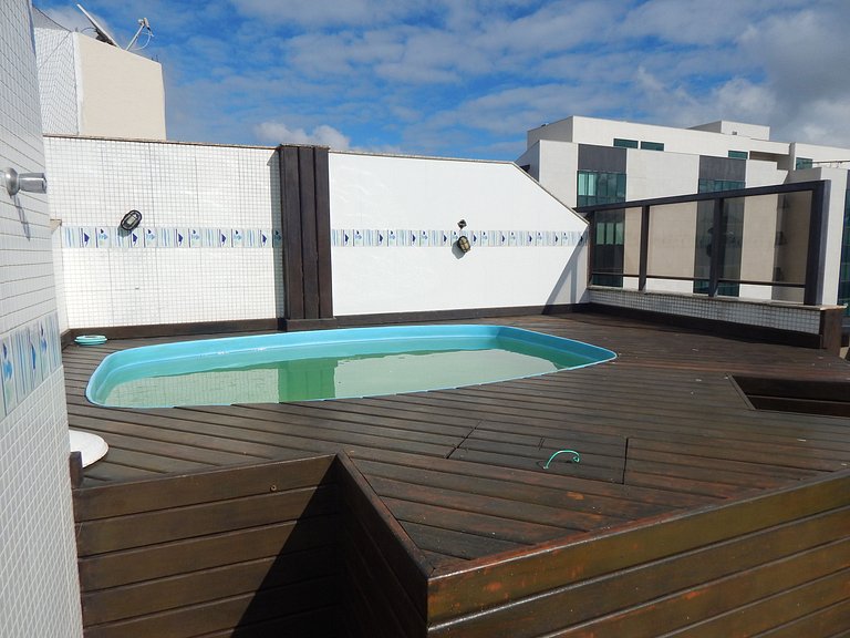 Cobertura com Piscina e Churrasqueira - 10 Pessoas
