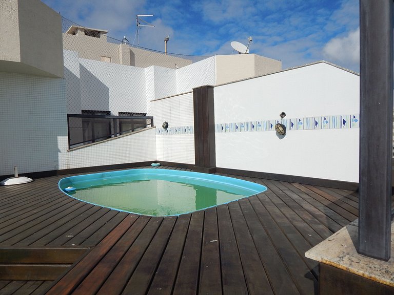 Cobertura com Piscina e Churrasqueira - 10 Pessoas