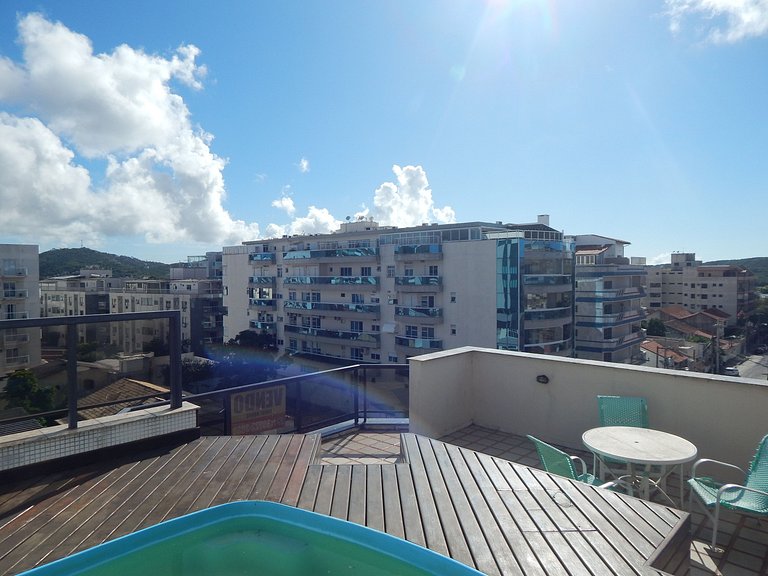 Cobertura com Piscina e Churrasqueira - 10 Pessoas