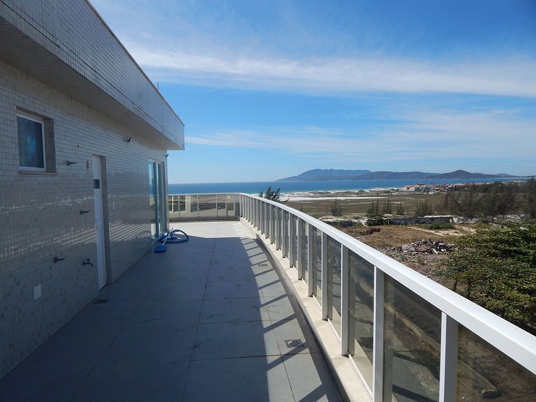 Cobertura Cinematográfica com Piscina vista mar