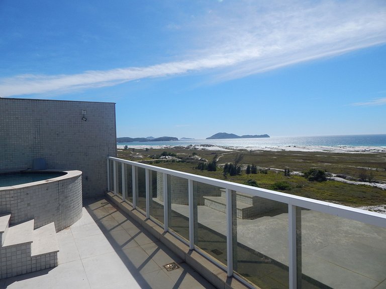 Cobertura Cinematográfica com Piscina vista mar