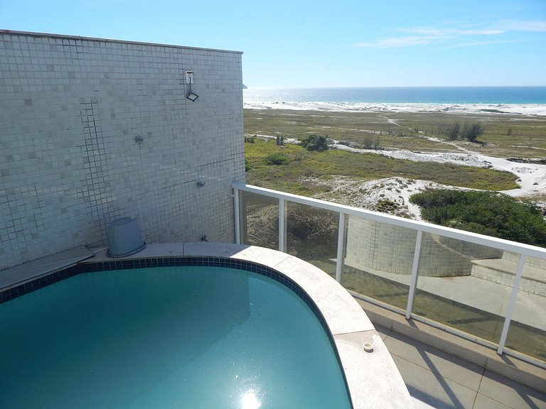 Cobertura Cinematográfica com Piscina vista mar