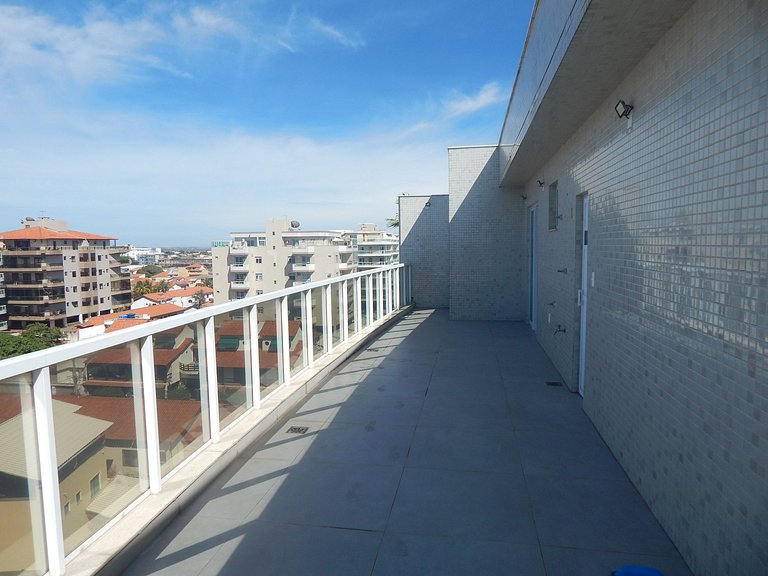 Cobertura Cinematográfica com Piscina vista mar